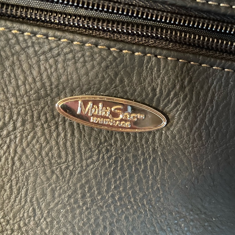 Multisac Black Multiple Sectioned Women’s Purse - image 3